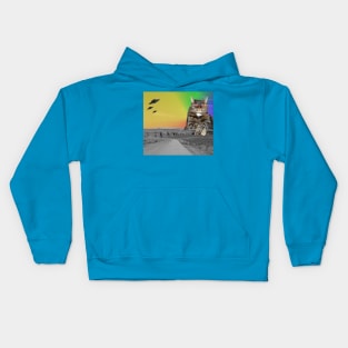 Space Cat and the UFO Squad Kids Hoodie